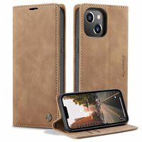 Caseme Retro Wallet Case housse pour iPhone 15 Plus - marron