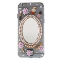 Coffret à bijoux iPhone 6 6s Chic avec étui de maquillage miroir