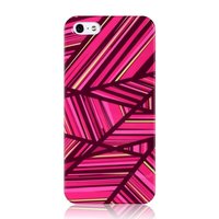 Coque iPhone 5 5s SE 2016 GGMM IML Series - Lignes étuis rigides roses