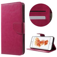 Etui portefeuille rose Etui portefeuille iPhone 7 Plus 8 Plus Etui cuir