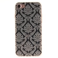 Coque en henné noir Fleur de Damas Coque en TPU Silicone iPhone 7 8 SE 2020 SE 2022 blanc