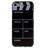 Housse de protection pour iPhone 7 8 SE 2020 SE 2022 Clapperboard Housse TPU en silicone noir blanc