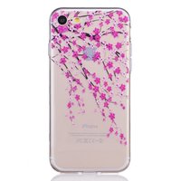 Coque en TPU transparent pour iPhone 7 8 SE 2020 SE 2022 fleurs roses