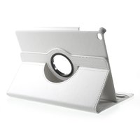 Étui iPad 2017 2018 blanc, étui rotatif avec support