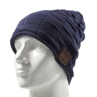 Chapeau de musique Bluetooth tricoté chapeau de musique bleu