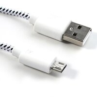 Câble micro USB câble de charge en nylon 3 mètres