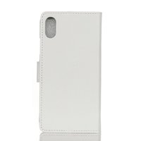 Étui portefeuille bibliothèque Étui portefeuille blanc pour iPhone X XS Housse en cuir