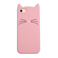 Chaton rose moustaches iPhone 5 5s SE 2016 cas étui housse chaton