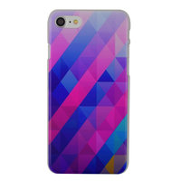 Coque iPhone 7 8 SE 2020 SE 2022 triangle bleu violet