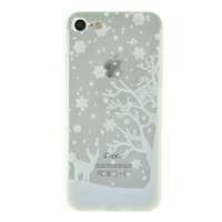 Housse de protection pour iPhone 7 8 SE 2020 SE 2022 en silicone de Noël blanc d'hiver
