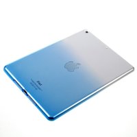 Étui transparent bleu dégradé iPad 2017 2018 Housse en TPU