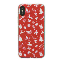 Coque de Noël Coque rouge iPhone X XS Coque de Noël