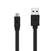 Câble de charge Micro USB HOCO - Câble plat 1 mètre - Noir Android