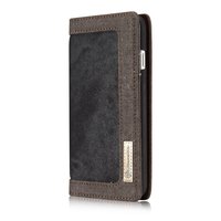 Etui Portefeuille Canvas Caseme pour iPhone 6 Plus 6s Plus Bookcase - Ash Grey Charcoal