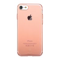 Coque iPhone 7 8 SE 2020 Baseus Simple Series transparente - Rose clair
