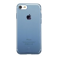 Coque iPhone 7 8 SE 2020 Baseus Simple Series transparente - Bleu