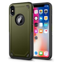 Coque iPhone X XS antichoc Pro Armor - Housse de protection verte - Protection supplémentaire