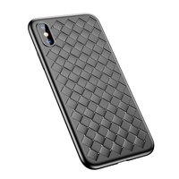 Étui TPU tissé Baseus Weaving Case pour iPhone X XS - Noir