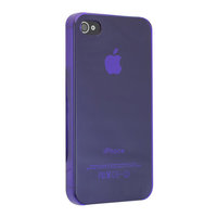 Coque Rigide iPhone 4 4S 4G Crystal Clear Clear - Violet