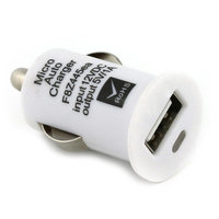 Chargeur de voiture USB d'adaptateur de charge pour iPod iPhone - Blanc