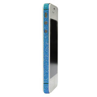 Skin iPhone 4 4s glitter Autocollants pour voiture Color Edge glamour - Bleu clair