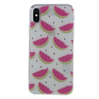 Coque en TPU Coque Pastèque iPhone X XS - Transparente