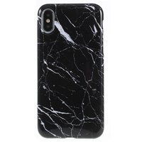 Étui en marbre Étui en marbre TPU pour iPhone X XS - Noir