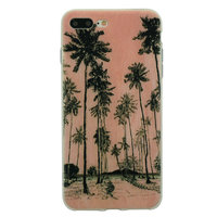 Tinystories Coque illustrée de palmiers peinte à la main iPhone 7 Plus 8 Plus - Palm Case