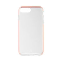 Coque iPhone 6 Plus 6s Plus 7 Plus 8 Plus en TPU Xqisit Mitico Bumper - Rose Transparent