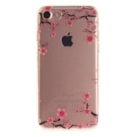 Coque iPhone 7 8 SE 2020 en TPU Transparent Blossom Floral - Rose