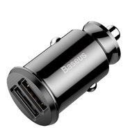 Baseus Universal Dual USB Car Charger 3.1 Ampère - Noir