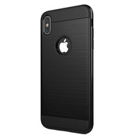 Étui de protection brossé pour iPhone XS Max - Noir