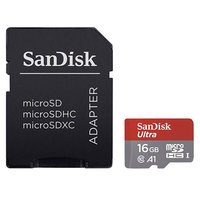 SanDisk 16 Go de stockage sur carte mémoire microSD SanDisk Ultra - Noir