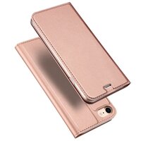 Étui Dux Ducis Cover Booklet avec étui en cuir à rabat pour iPhone 7 8 - Rose Gold