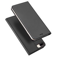 Dux Ducis Cover Housse avec étui en cuir pour iPhone 7 Plus 8 Plus - Noir