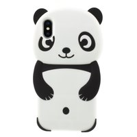 Panda Case Silicone iPhone XS Max - Étui noir