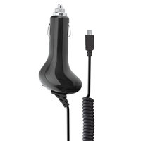 Xqisit Basic Line Cigarette Plug Chargeur allume-cigare Micro-USB - Noir 2A