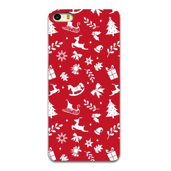 Coque de Noël rouge iPhone 6 et 6s TPU Coque de Noël Housse rouge de Noël