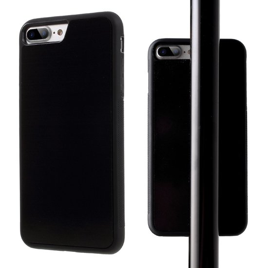 Coque Anti-Gravité Selfie mains libres Housse noire iPhone 7 Plus 8 Plus Coque nano