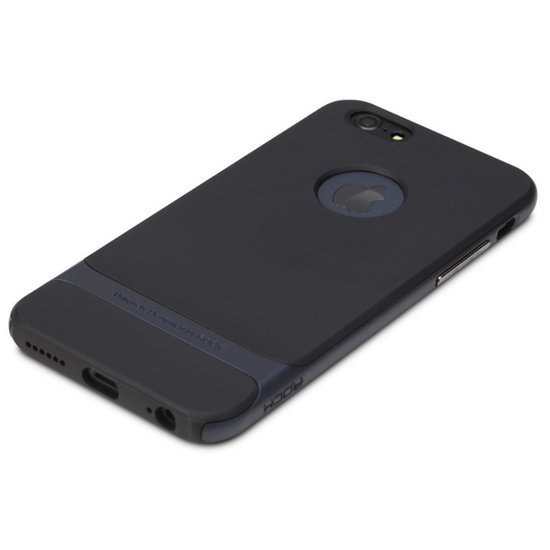 Coque iPhone 6 Plus 6s Plus Bleu Marine - Série Rock Royce - Bleue - Noire