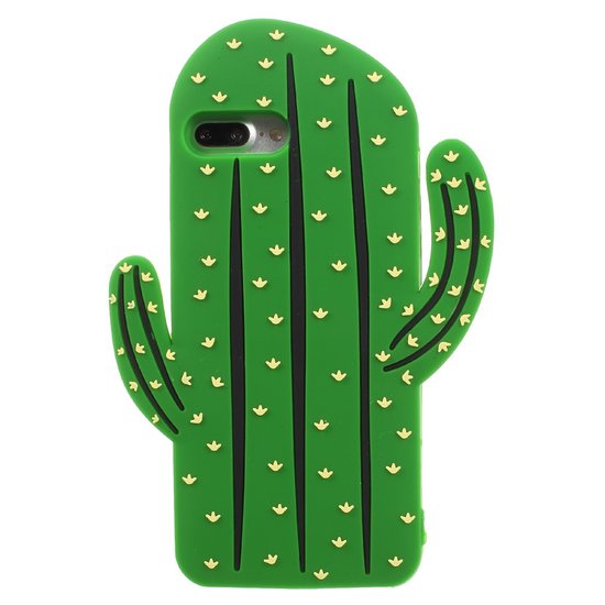 Coque en silicone cactus Coque iPhone 7 Plus 8 Plus - Vert